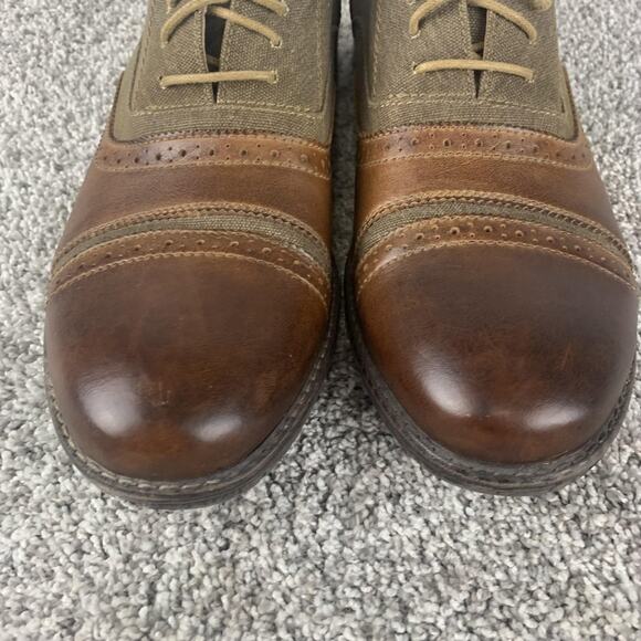 Steve Madden Shoes Mens Size 13 Camrin Cap Toe Oxford Brown Brogue P-CAMRIN - Picture 10 of 11